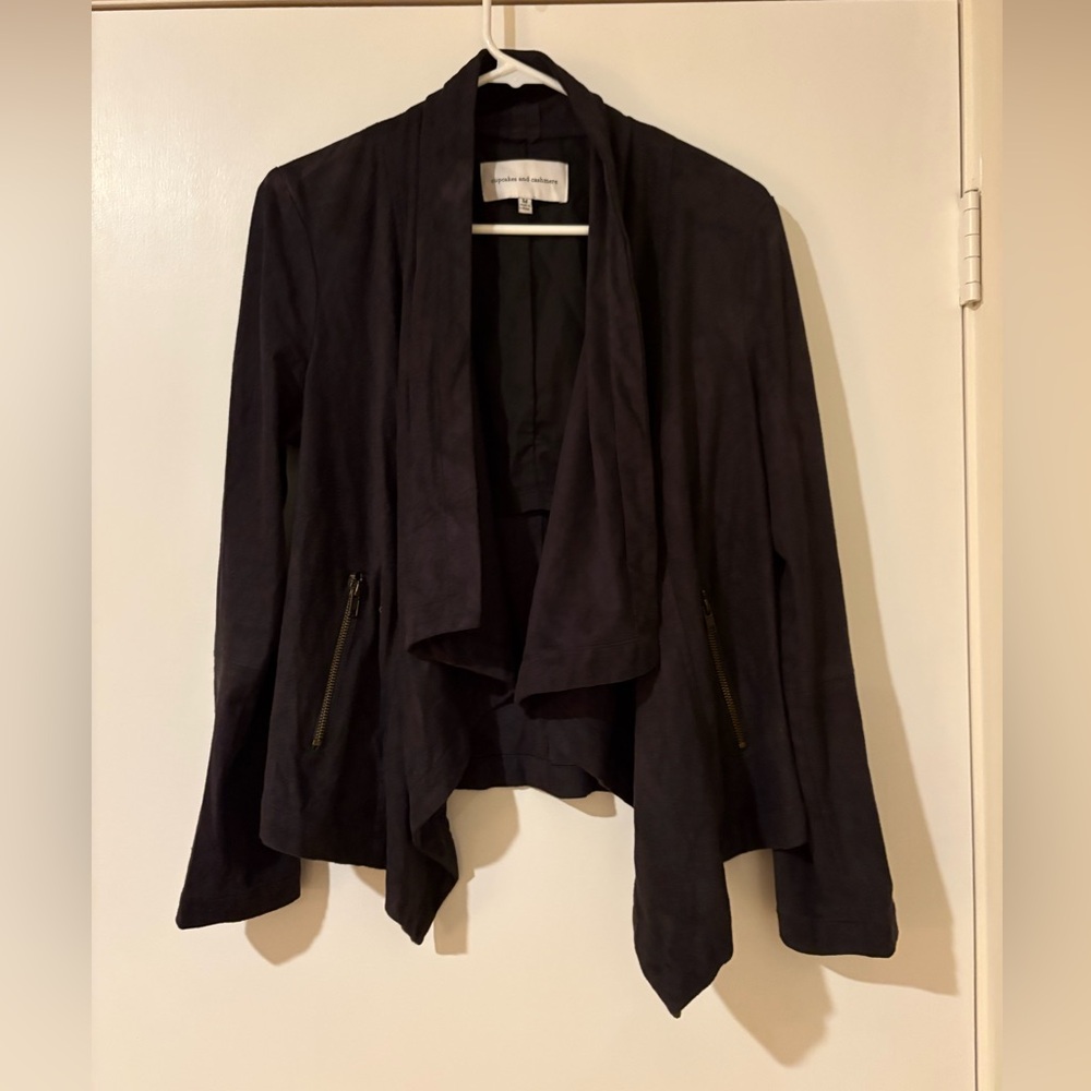 Cupcakes & Cashmere Black Waterfall Jacket